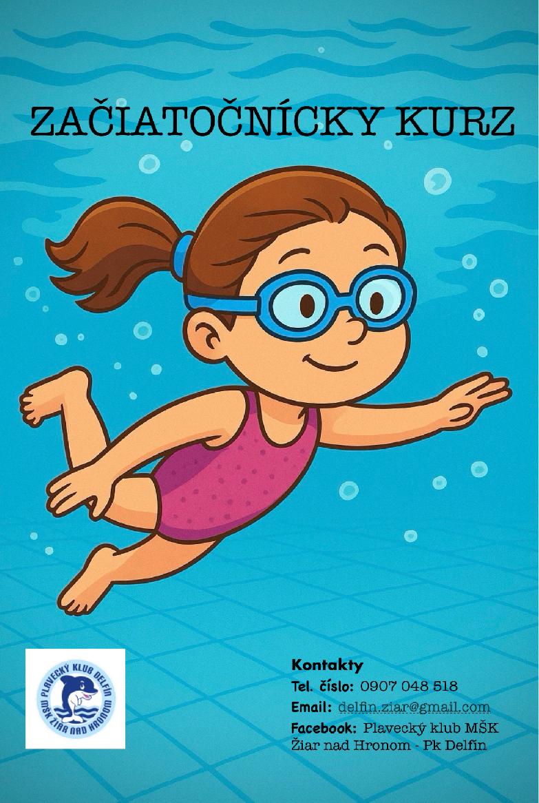 Otvárame začiatočnícky kurz plávania!